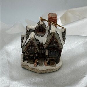 David Winter Cottages Christmas Ornament, “Scrooges School”